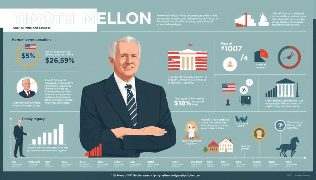 Timothy Mellon's impact on American politics and business visualized