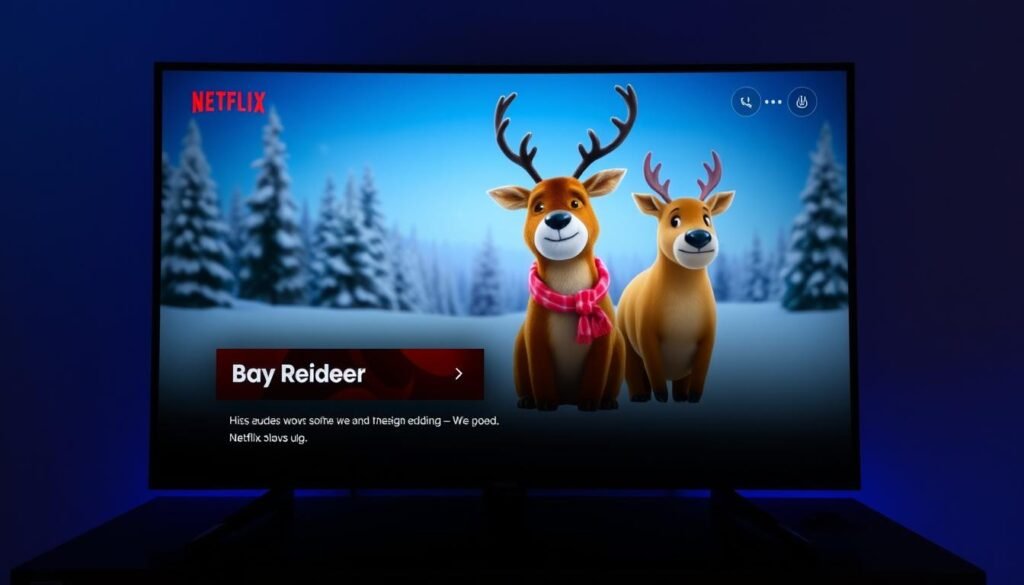 Netflix interface showing Baby Reindeer featured prominently