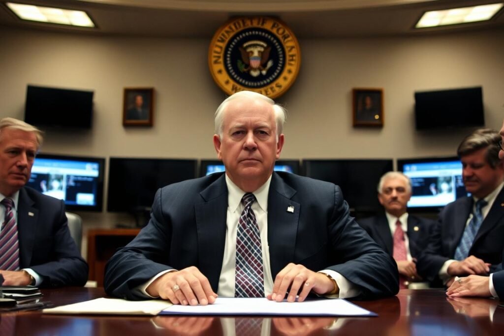 Vice President Dick Cheney in the White House Situation Room